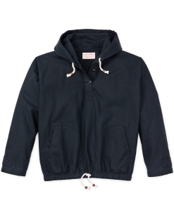 Women's Dry Wax Hooded Popover - Navy