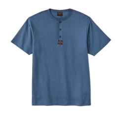 Frontier Henley T-shirt - Light Blue