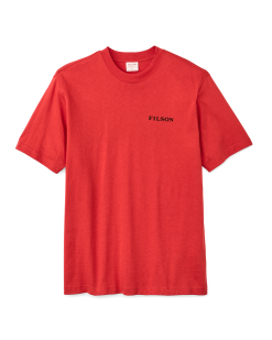 Frontier Logo T-shirt - Aurora Red / Scenic Mark