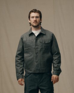 Tin Cloth Short Lined Cruiser Jacket - Castor Gray