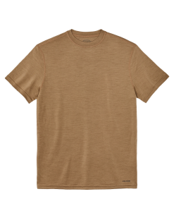 210g Merino Wool Short Sleeve Crewneck T-Shirt - Rugged Tan