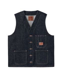 Workshop Denim Vest - Dark Indigo