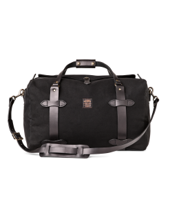Medium Rugged Twill Duffle Bag - Black