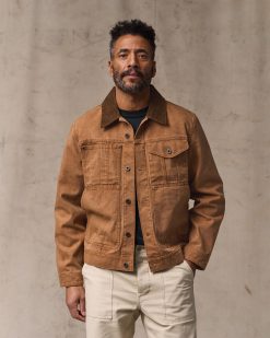 Rustic Canvas Short Cruiser Jacket - Whiskey