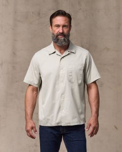 Short Sleeve 4.5-oz. Twill Shirt - Gray Sky