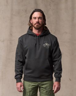 Trout Graphic Hoodie - Faded Black