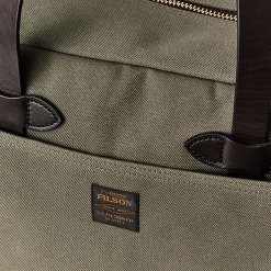 Rugged Twill Zipper Tote Bag - Otter Green